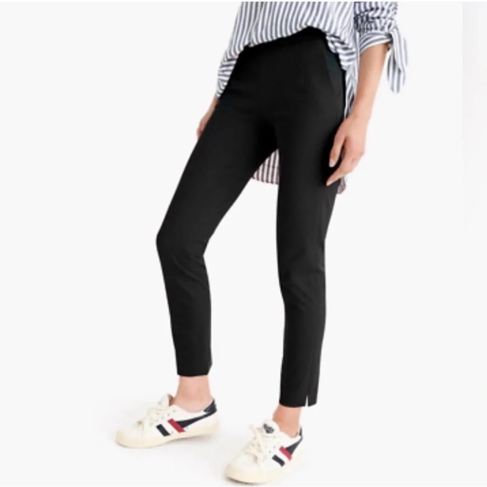 J.Crew Black Slim Fit Martie Pants, black, size 6 - Picture 1 of 6